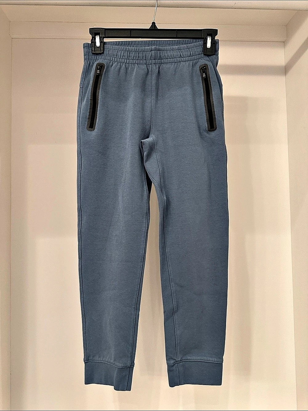 Old Navy boys large  dynamic blue fleece  Jogger 4-Way Stretch Pants .  Like new
